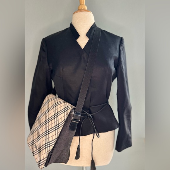 Burberry Nova Check & Denim Crossbody Bag EUC, includes Burberry Dust Bag - Picture 1 of 16